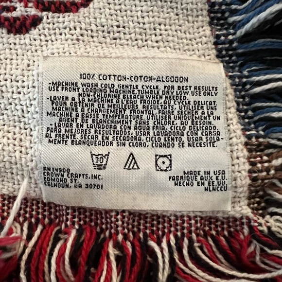 Taz Tornado Tazmanian Devil Blanket Vintage 1996 Warner Bros - Picture 4 of 4